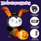 GOOSH 5FT Inflatable Halloween Bunny with Pumpkin – Light-Up Yard Decoration